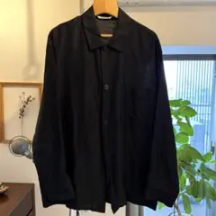 AURALEE SILK LINEN DOBBY SHIRTS JACKET