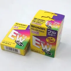 2本開封済 未使用品 シャープ ワープロ用 インクリボン EW フルカラー 4本