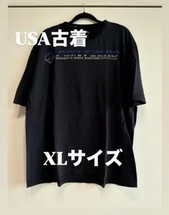 POINT ZERO プリントTシャツ 3カ所ダメージあり XLサイズブラック
