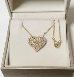 ポンテヴェキオ ハートダイヤモンドネックレス 美品