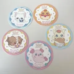 ぷちきゅあかふぇ　コースター5枚セット　プリキュア