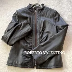 ROBERTO VALENTINO ITALY 羊革スタンドカラージャケット