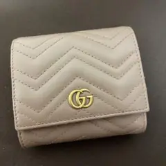 GUCCI グッチ 財布 マーモント 折財布 茶色
