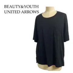 BEAUTYu0026YOUTH UNITED ARROWS 黒無地半袖カットソー