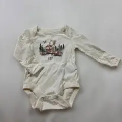babyGAP 長袖ロンパース 50cm 0-3ヶ月 アイボリー　新品未使用