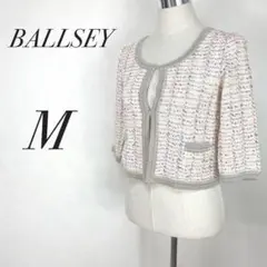 BALLSEY ボールジィ ノーカラージャケット アウター M ピンク 花柄