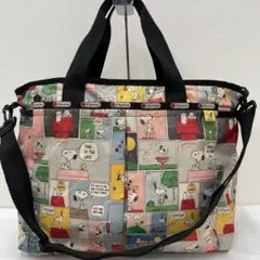 ○541 LeSportsac レスポートサック　マザーズバッグ　スヌーピー