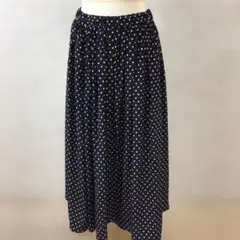 8.18 h701 シップスディズ プリーツスカート S 水玉柄