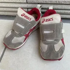 asics スクスク ベージュ/ワイン 17cm
