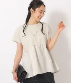 DRESKIP ペプラムTシャツ　Lサイズ
