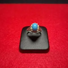 【ヴィンテージ】ストーンリング 天然石 インド ジプシーリング r1