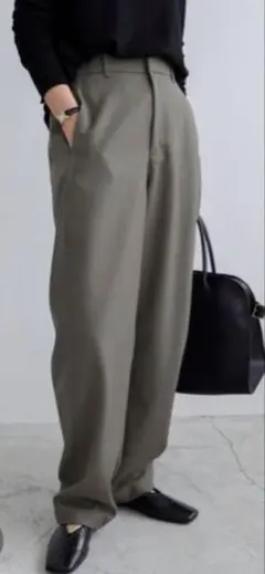 everynavy ツイルカーブパンツ Mサイズ グレイッシュベージュ