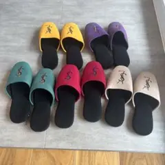 【新品未使用品】イヴサンローラン/マット/スリッパ/ギフト/ Yves Saint Laurent スリッパ2足とマットセット YSL - メルカリ