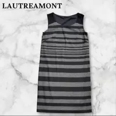 LAUTREAMONT ロートレアモン ノースリーブ ひざ丈ワンピース 【M】