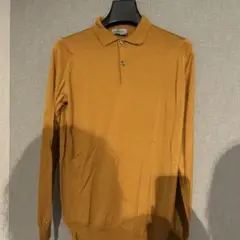 JOHN SMEDLEY マスタード 長袖ポロシャツ S