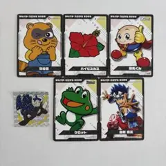 ★非売品★パチンコ スロット 各メーカー カード ステッカー 6点セット