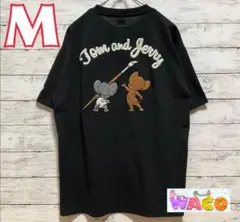 トムとジェリー　メンズ　タフィー　Tシャツ　刺繍　チーズ　アニメ　M