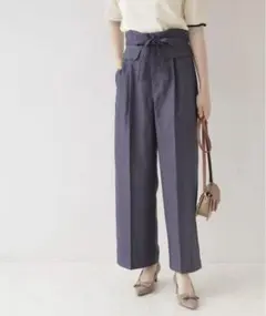 クチュールブローチ　デニムライクパンツ