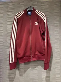 【極美品】adidas えんじ色　トラックジャケット
