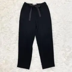 saqui　ブラックストレッチパンツ リボン付き テーパードリボンパンツ | saqui (Women)/サキ | 三越伊勢丹