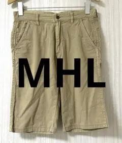 MHL. マーガレットハウエル ハーフパンツ カーキ サイズ1 コットン100%