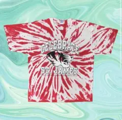 トラ タイガー タイダイ Ｔシャツ レッド GILDAN 1803
