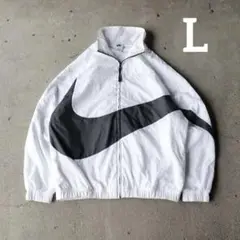 NIKE ウーブンジャケット ビッグスウォッシュ ナイロンジャケット Lサイズ