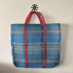 【L】ベトナム製　メッシュバッグ　エコバッグ　漁師網　カゴバッグ 特大