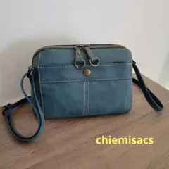 肩掛け・斜め掛け ショルダーバッグ　ブルー　　chiemisacs
