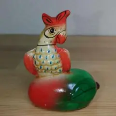 オウム　豆　オブジェ