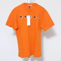 新品 MARNI Tシャツ オレンジ ロゴ
