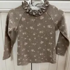 anneshirley トップス 長袖　花柄　ベビー服　ブラウン　秋服　未使用