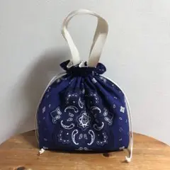バンダナ巾着トートバッグ
