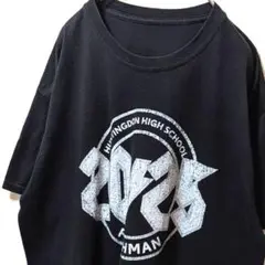 ハンティンドンハイスクールフレッシュマン2025 Tシャツブラック黒古着