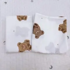 枕カバー　2枚セット　くま　テディベア　寝具