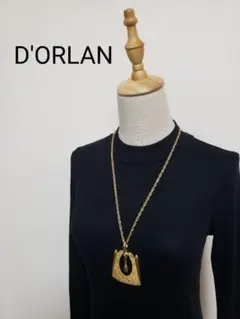 D'ORLAN ドーラン 大ぶりネックレス ゴールド ヴィンテージアクセサリー