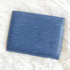 ✨良品✨ ルイヴィトン ヴィジット エピ ブルー 名刺入れ カードケース