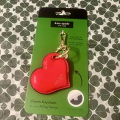 ケイトスペード Heart Charm AirTag キーチェーン