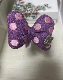 ディズニー　デイジー　リボンヘアゴム 小サイズ