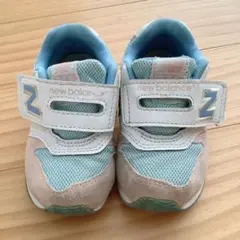 new balance 996スニーカー 水色/ピンク 14cm