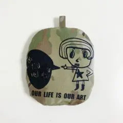ハンドメイド　迷彩柄チャーム　オリジナルイラスト