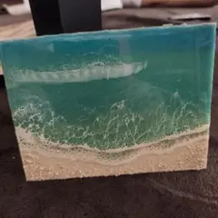 海の波のアート作品