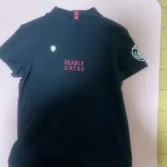 PEARLY GATES ブラックハイネックシャツ サイズ1