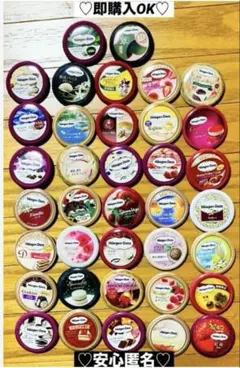 【新品❤️未使用】ハーゲンダッツオリジナル缶バッジ⭐️アイスクリーム38種セット