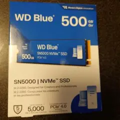 新品 M.2 500GB WD Blue SN5000 NVMe SSD