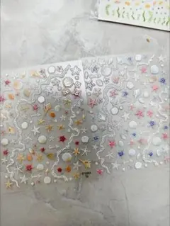 海の生物デザイン ネイルシール