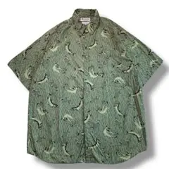 F436　【即購入OK】　Columbia　半袖シャツ　サイズXL　グリーン