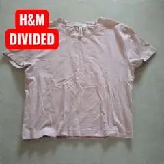 H&M DIVIDED Mサイズ ピンク チビTシャツ