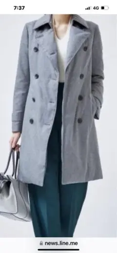 ICB シームレスダウンコート 軽くて暖かい グレー M