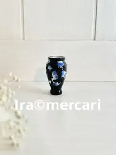 2006エミール・ガレ　壺/花瓶　フェーブ　フェーヴ　フランス製　ミニチュア陶器